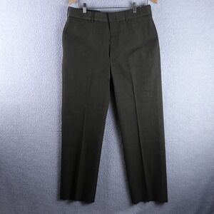 Bremen Bowdon USMC Marine Green Poly Wool‎ Blend Dress Trousers 34R